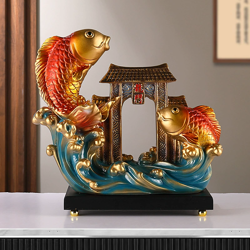 Новый китайский карп прыгает на драконьих воротах