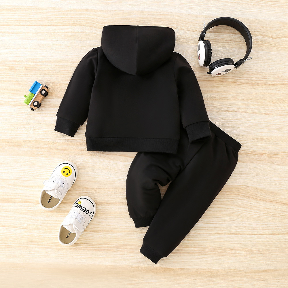 Nejprodávanější dětské oblečení s potiskem sportovních motivů pro batolata, límec s barevnými bloky, chlapecké a módní dvoudílné sady pro chlapce_voghion.com