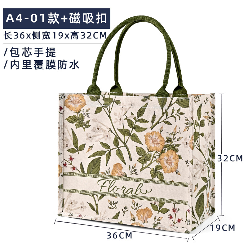 A4 - 01 + hebilla de succión magnética; tamaño; lona