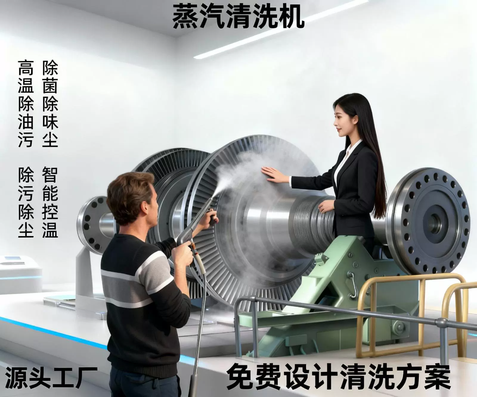 工业蒸汽清洗机 阀门管道内壁清洗 高温除垢 蒸汽清洗机厂家直供