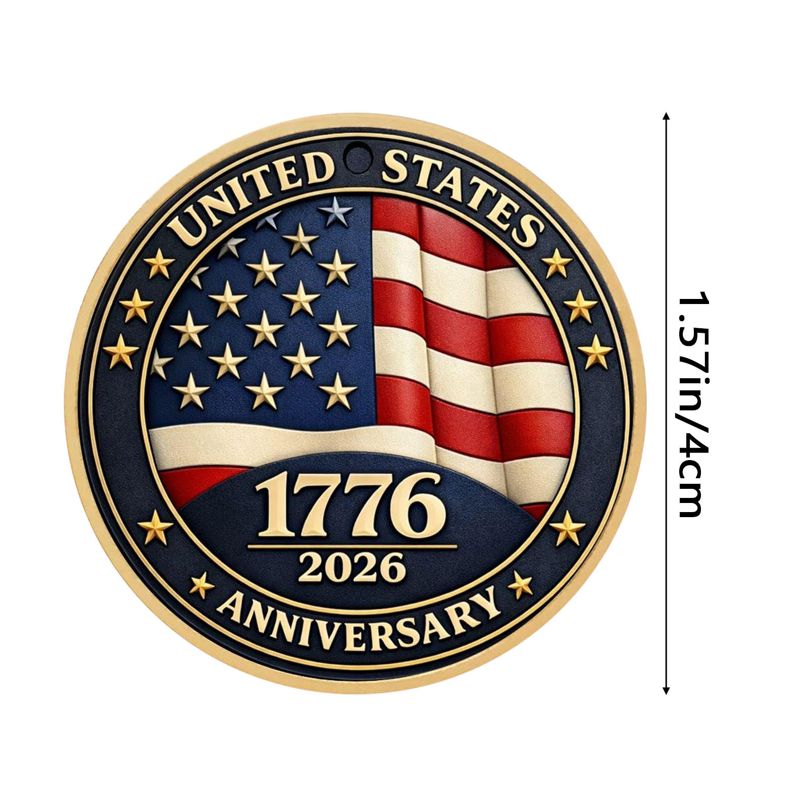 Moneda acrílica conmemorativa del 250 aniversario de la fundación de los Estados Unidos Moneda Estatua de la Libertad image 10