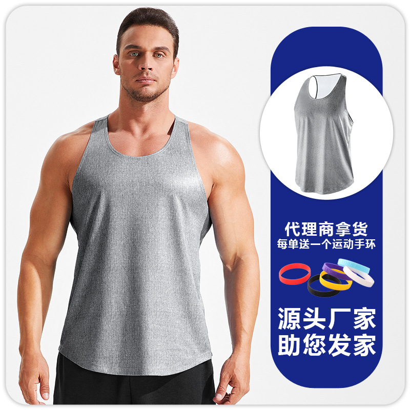 Chaleco deportivo informal holgado para hombre, camiseta sin mangas transpirable de secado rápido, camiseta para baloncesto, correr, fitness, maratón, entrenamiento