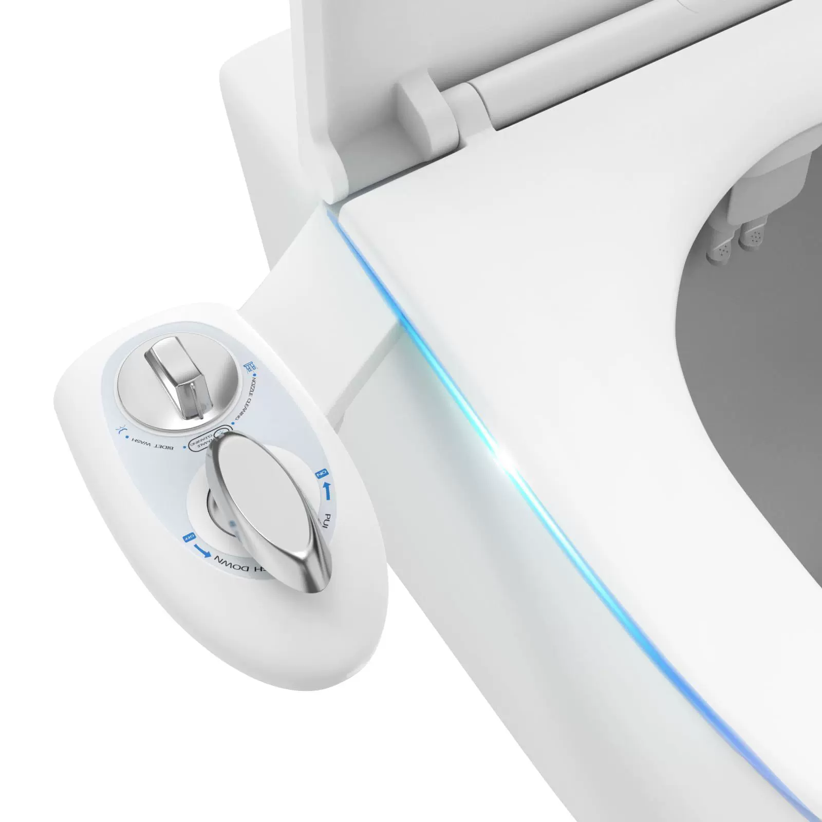 简易安装智能不插电洁身器单冷水妇洗洁洗屁洗臀双喷头马桶盖板