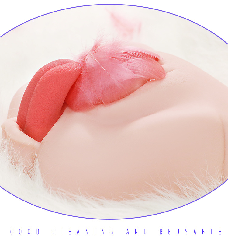 TPE Half-body Male Masturbator with Simulated Buttocks, Manual Insertable Adult Toy — detail image 15
