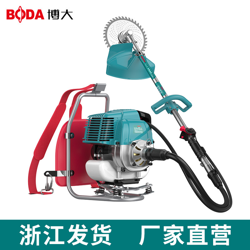 博大割草机二冲程割灌机四冲程背负式侧挂式汽油打草除草机割稻机
