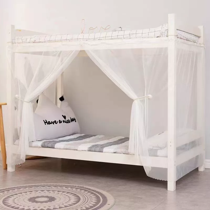 Москитная сетка для двухъярусной кровати в студенческом общежитии, универсальная носимая штанга, односпальная кровать 0.9m двуспальная кровать 1,2 м для дома 1,5/1,8