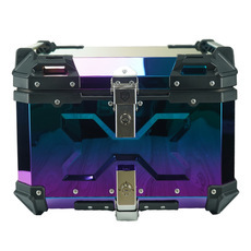 Nuevo color de la motocicleta aleación Aluminio tronco equipaje reserva coche eléctrico scooter tamaño capacidad