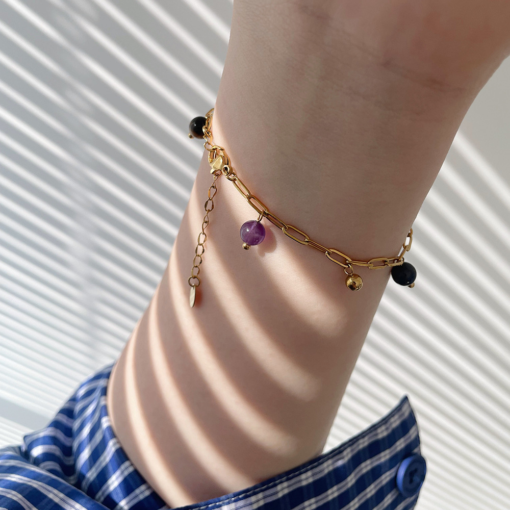 Bracciale di perline in cristalli naturali per l'equilibrio_voghion.com