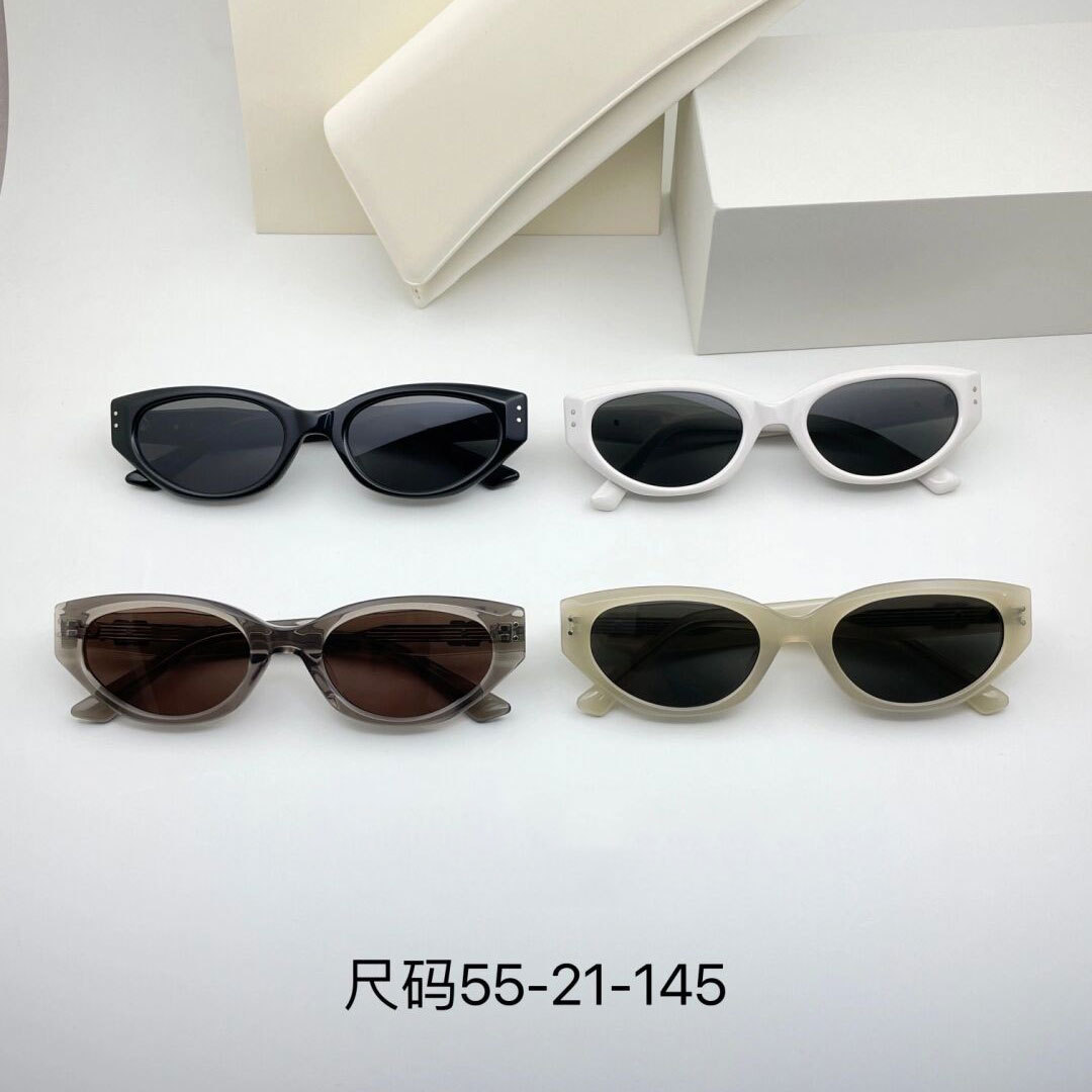 GM Retro Cat-Eye Sunglasses Trendy Women's Roco Personality Narrow Frame Sun Glasses Spicy Girl Street Style Ins Fashion