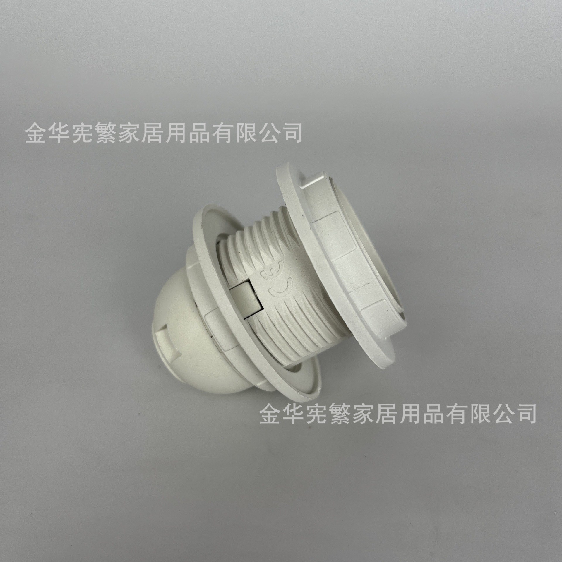 Mayorista de plástico E27 accesorios de lámpara de escritorio 3CE27 cabeza de lámpara de anillo único doble anillo cabeza de lámpara eléctrica de madera de medio diente tipo de tarjeta de diente completo