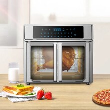 25/26/30L空气炸烤箱法式循环热旋转烧烤鸡叉电烤箱110v 烘培烘干