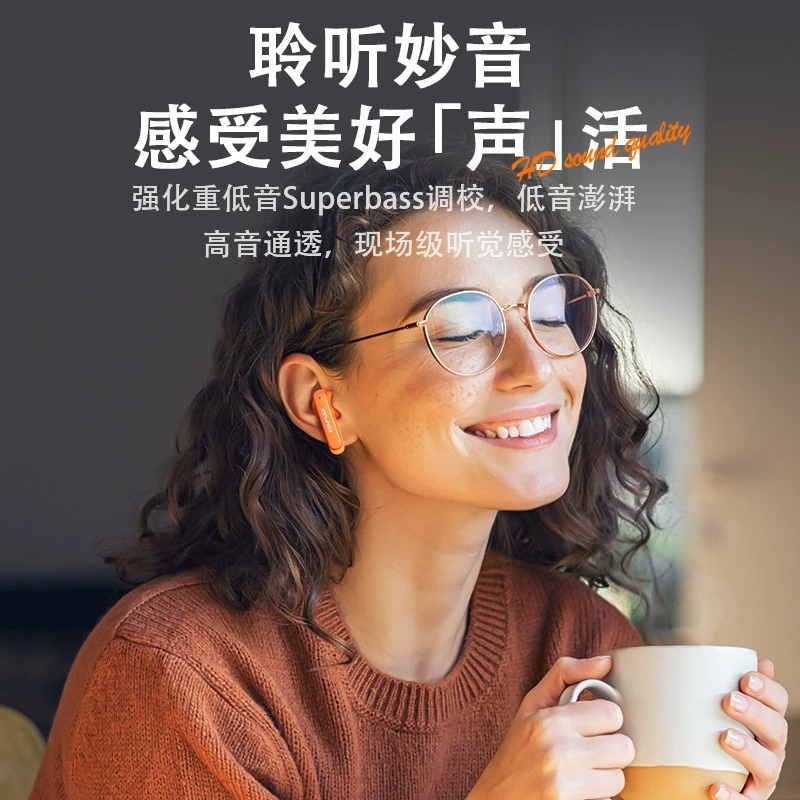 Bluetooth гарнитура AWEI, ENC шумоподавление при звонках, большая дальность, TWS игровая беспроводная гарнитура