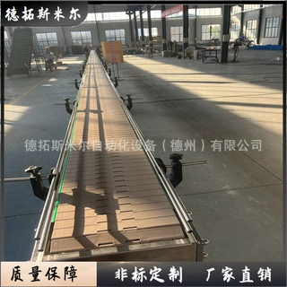 汽车配件双排塑钢链板输送机啤酒瓶装酒平顶链传送线桶装水生产线