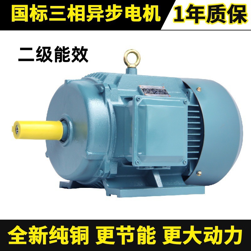 工厂直供三相异步电动机YE4 0.55KW4P(0.55千瓦4极)动力全铜电机
