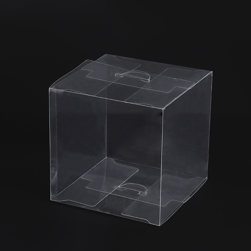 PVC transparente caja cuadrada de plástico creativo caja de embalaje mascota con película a prueba de polvo caja de almacenamiento caja de embalaje de regalo al por mayor