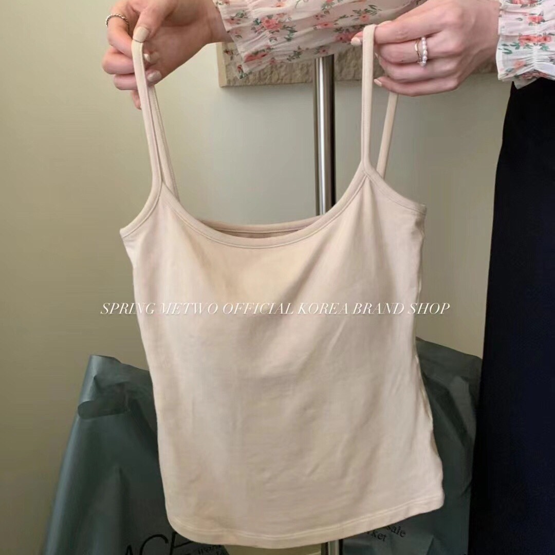 Camisola con sujetador incorporado METWO, estilo nuevo de primavera y verano, top sexy ajustado para chicas.