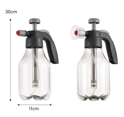 Car Wash Foam Spray Bottle Manual Air Pressure High-Pressure Water Gun Nozzle Pa Bottle Car Wash Liquid Water Wax Booster Household Watering Flowers (Car cleaning tools) - high-pressure-pot-1-piece