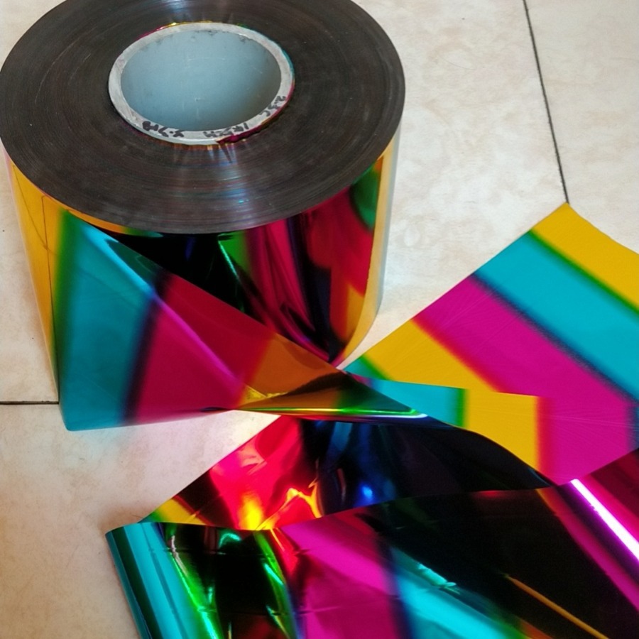 聚酯金属化铝箔膜24K金膜薄的水红膜冲切金属短纤维18K金膜