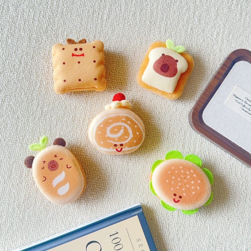 かわいい二層パン漫画バーガー面白い食品とおもちゃシリーズアクセサリー diy ヘアアクセサリー衣類子供靴と靴下アクセサリー|undefined