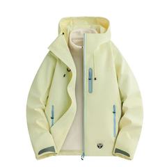 户外连帽冲锋衣男女三合一可拆卸两件套加绒加厚防水透气登山服潮
