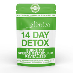 14dayスポットSlimming Flat tuummy wet lostファットバーンDetox Tea