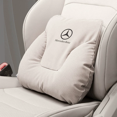 Headrest Waist Support, Neck Pillow - horn-model-off-white-mercedes-benz-waistrest-set