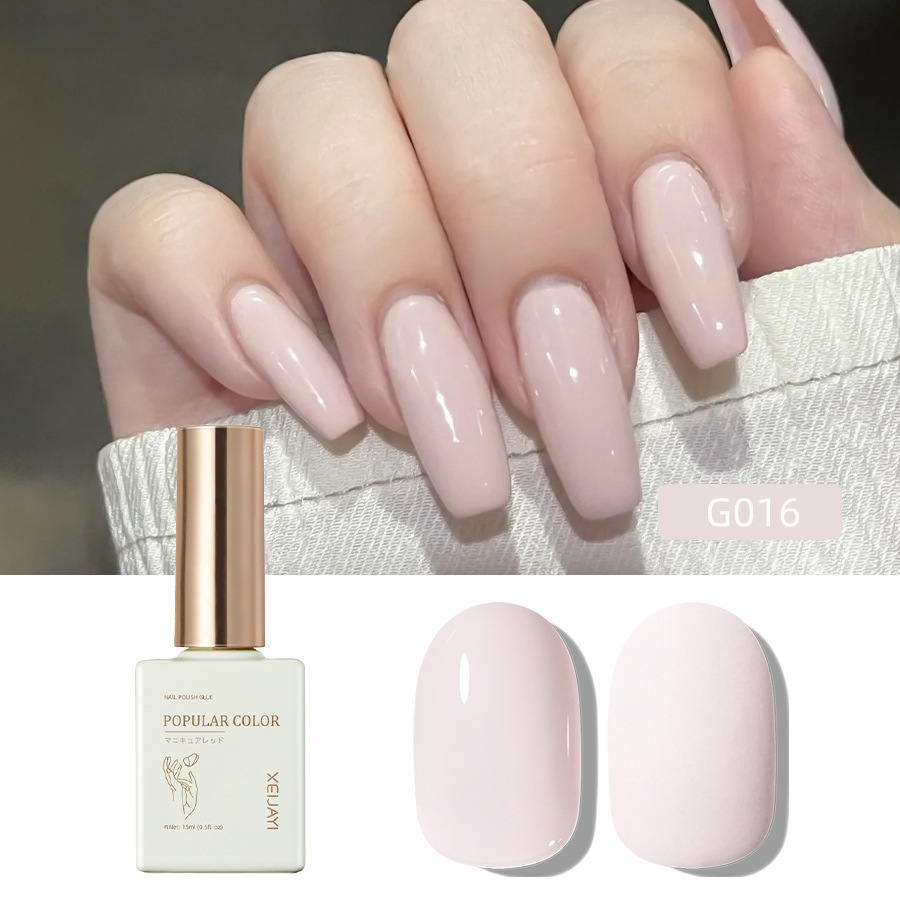 Pure Color new white nail polish glue nude transparent nail polish shop special high-grade nail polish lasting firm Factory wholesale