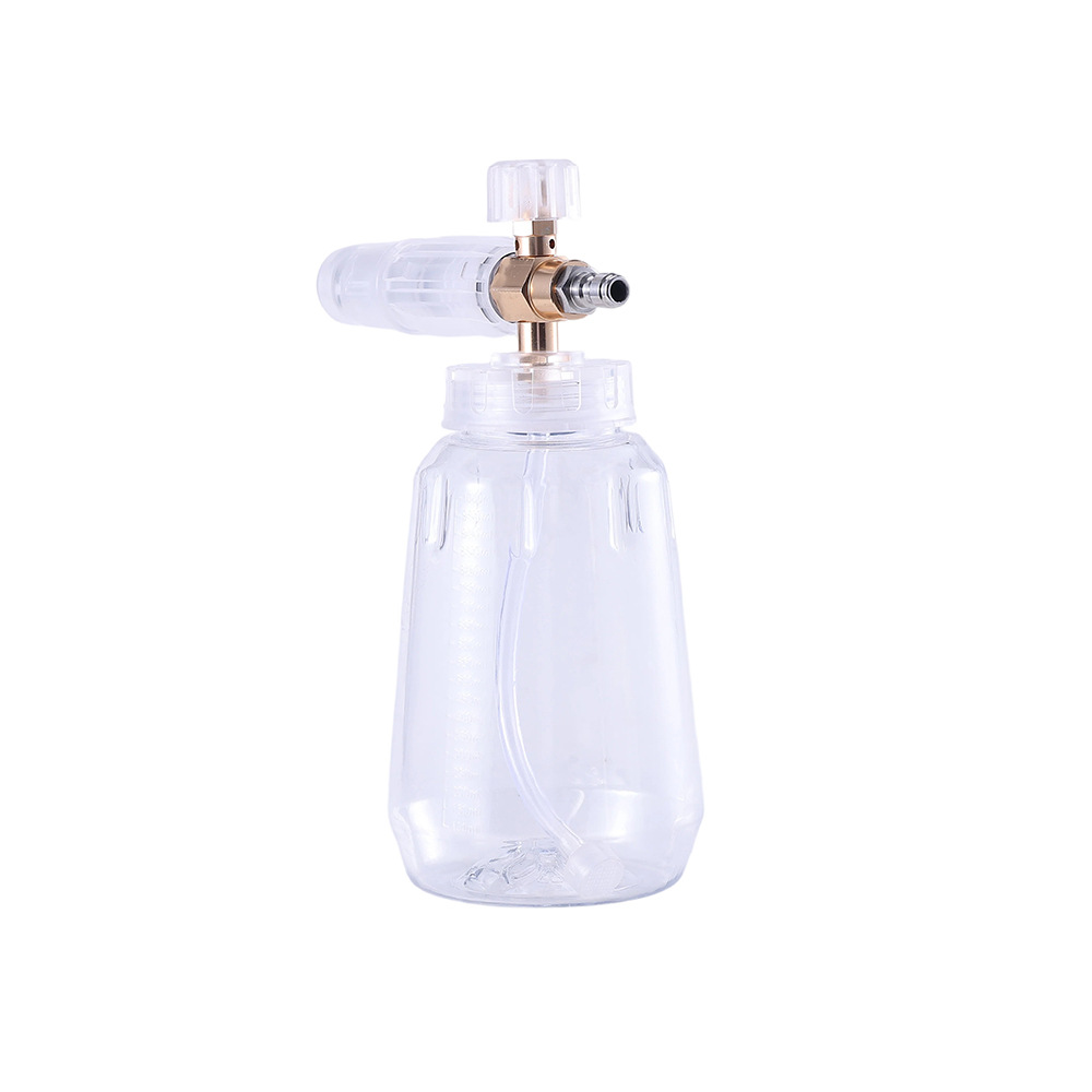 No. 4 transparent semi-aluminum PA foam pot high-pressure cleaning car water gun spray pot large-capacity car wash special Taizhou pot