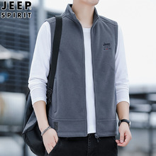 青年男装加厚马甲宽松2023冬季新款纯色休闲无帽保暖外套7018