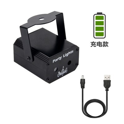 Luz láser interior pequeña lámpara de escenario inteligente luz colorida hogar KTV atmósfera disco láser flash lámpara de proyección