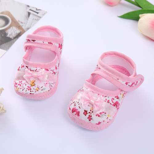 Foreign Trade 0-1 year infants' shoes baby learning to walk shoes soft bottom spring and autumn cloth shoes 3-5-8-9-11 months children's shoes