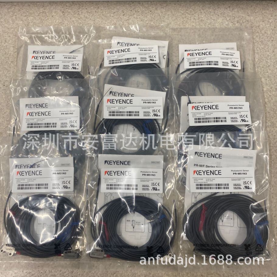KEYENCE基恩士光电传感器PR-M51N3全新原装放大器内置型