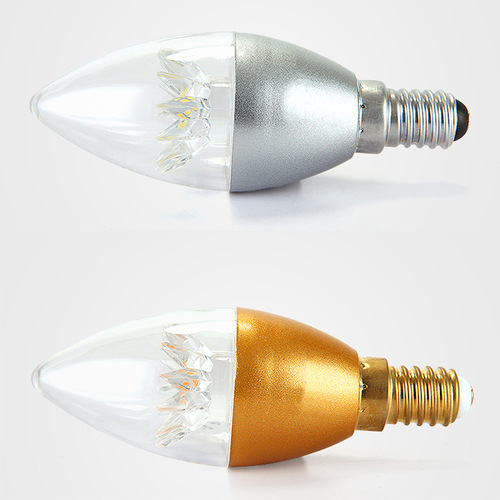 Foshan Lighting LED Tapered Bulb with Tail Bulb E14e27 Screw Candle Bulb Super Bright Energy Saving Crystal Chandelier Light Source