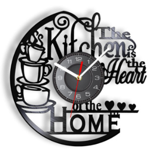 Manufacturer Wholesale Creative Acrylic Vinyl Wall Clock, Fun Rose Flower Decorative Wall Clock for Study Room, Living Room, Coffee Shop