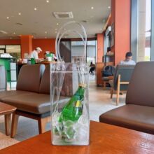 Ice bag红酒冰袋葡萄酒袋加厚鲜花礼品PVC透明手提袋现货可加LOGO