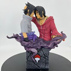 Naruto Sasuke Uchiha brothers reconciliation, box anime model statue figure wholesale
