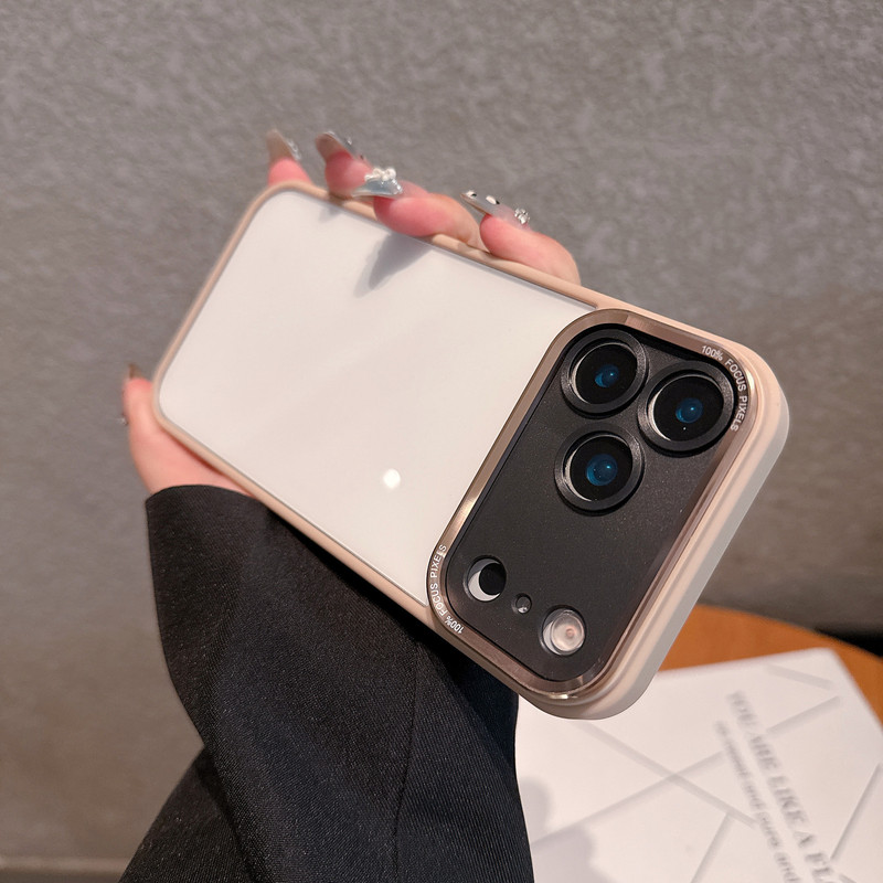 金属鹰眼镜头适用iPhone17PROMAX透明手机壳苹果16高级感防摔硬15|undefined