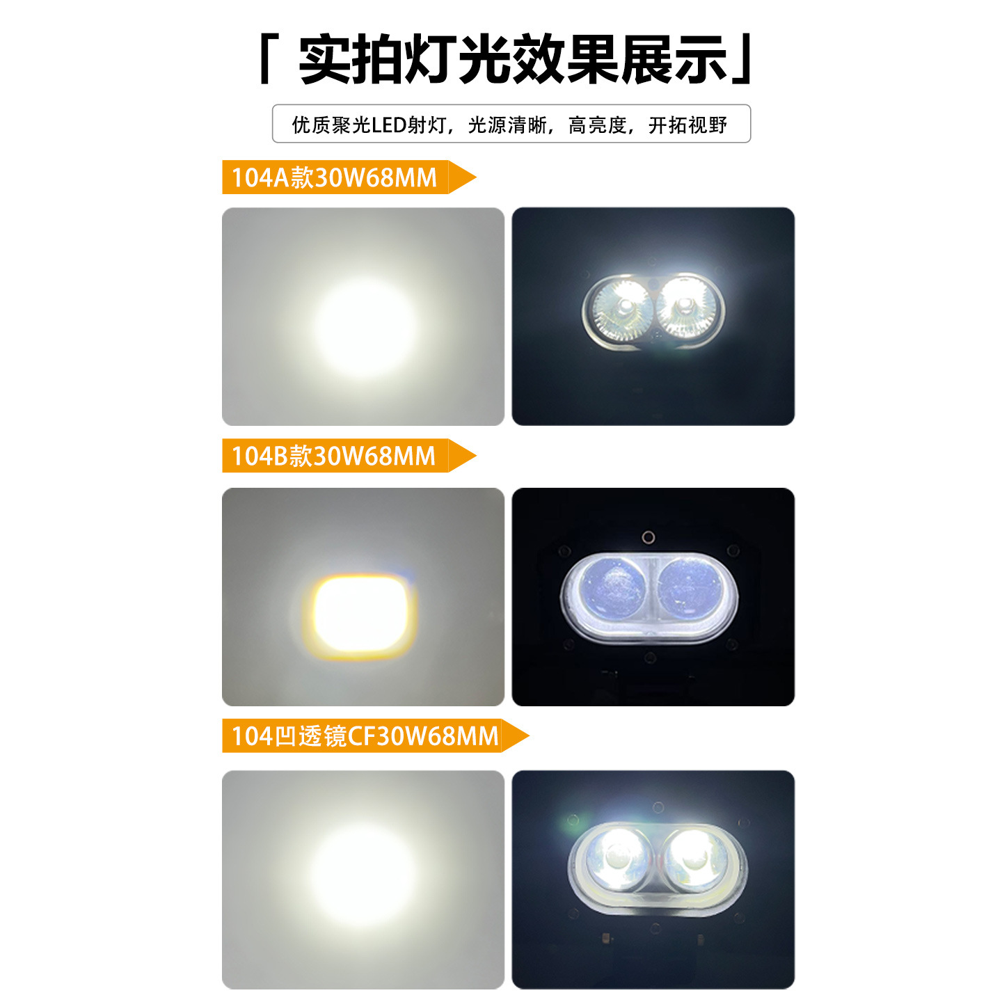 Faro LED para coche, foco magnético externo para techo, luz antiniebla auxiliar de alta intensidad para modificación de parrilla delantera de vehículos todoterreno.