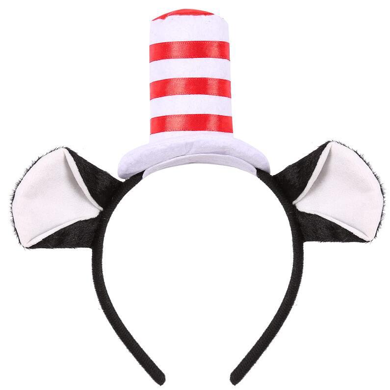 Forniture di Halloween, oggetti di scena per spettacoli in maschera, cappello da pirata, nastro rosso, cappello da pirata, grande cappello da capitano_voghion.com