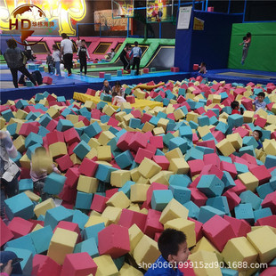 Children's Playground Special High-Density Pu Sponge Block Anti-Collision and Shock-Absorbing Naughty Castle Sponge Pool Rock Climbing Protective Sponge