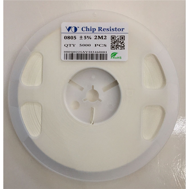 0805J 2M2电阻5%0805电阻2.2M电阻0805 2M2贴片电阻VO新货5K/盘