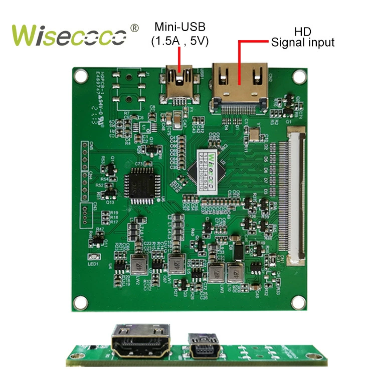 Двойной 2,1-дюймовый TFT LCD экран 1600×1600 для Raspberry Pi, MIPI, плата управления/решение