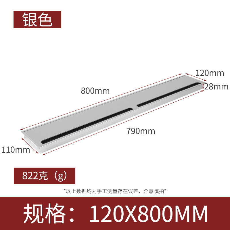 Caja de enhebrado de aleación de aluminio escritorio de la computadora caja de enhebrado rectangular caja de enhebrado de muebles de oficina ranura de cableado Accesorios