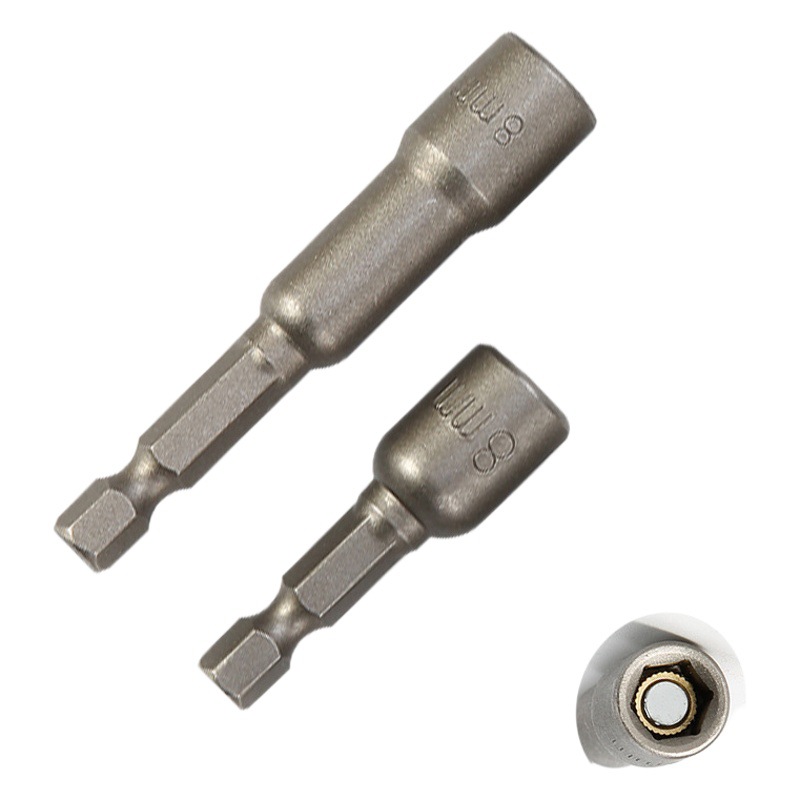 Llave eléctrica fuerte cabeza de enchufe magnético interior hexagonal taladro de mano lote de aire fuerte magnético exterior traje de cabeza de lote tornillo autorroscante