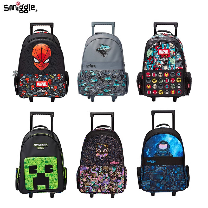 Australian smiggle Trolley Schoolbag Large Student Travel Backpack Travel Backpack Australian smiggle Trolley Schoolbag Large Student Travel Backpack Travel Backpack