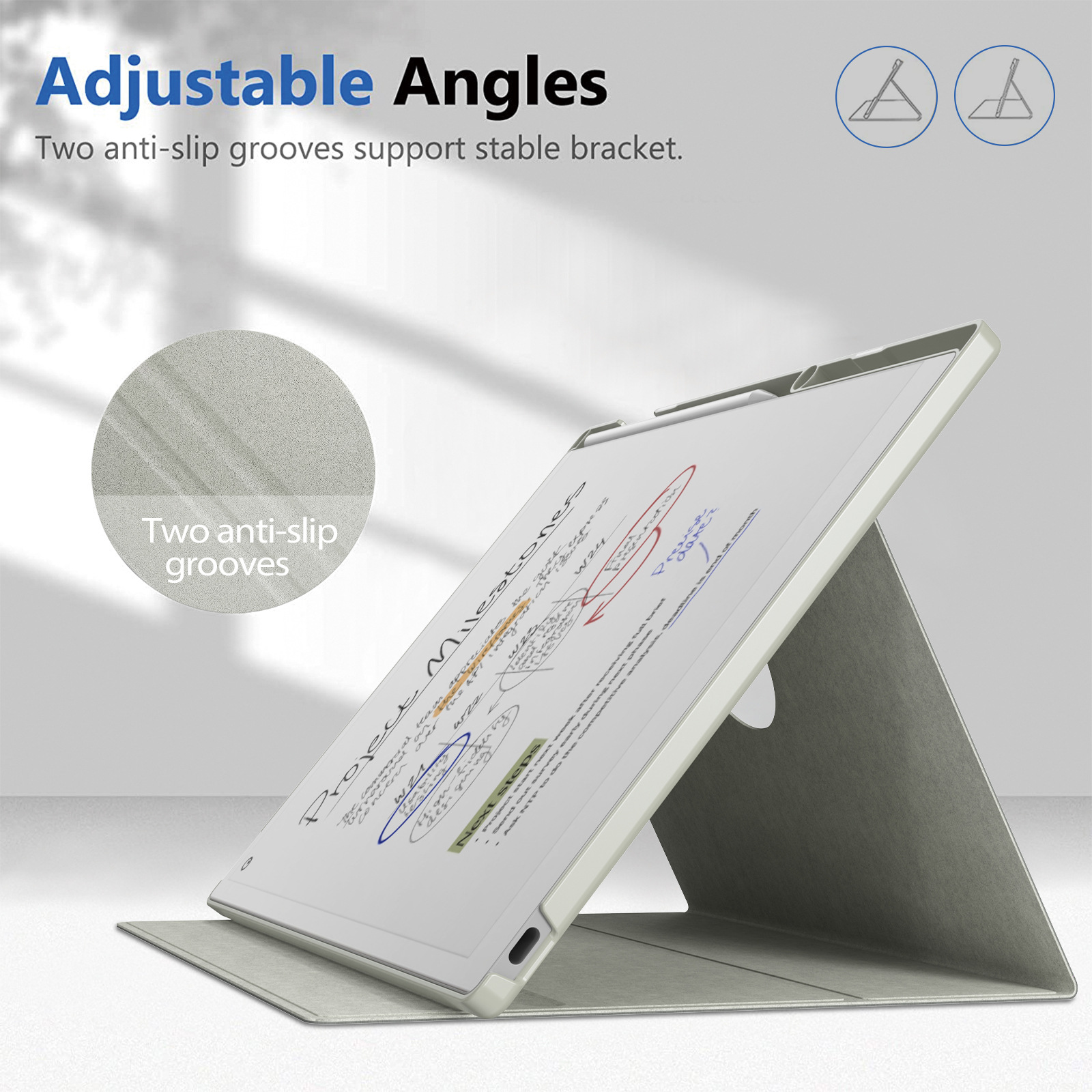 Aplicable al reutilizable Paper Pro Case 11.8 "Plate e-reader Case Rotating Case