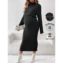 R 58499 Fashion Knit Sweater Dress ᘿ��B��ȹ �羳����
