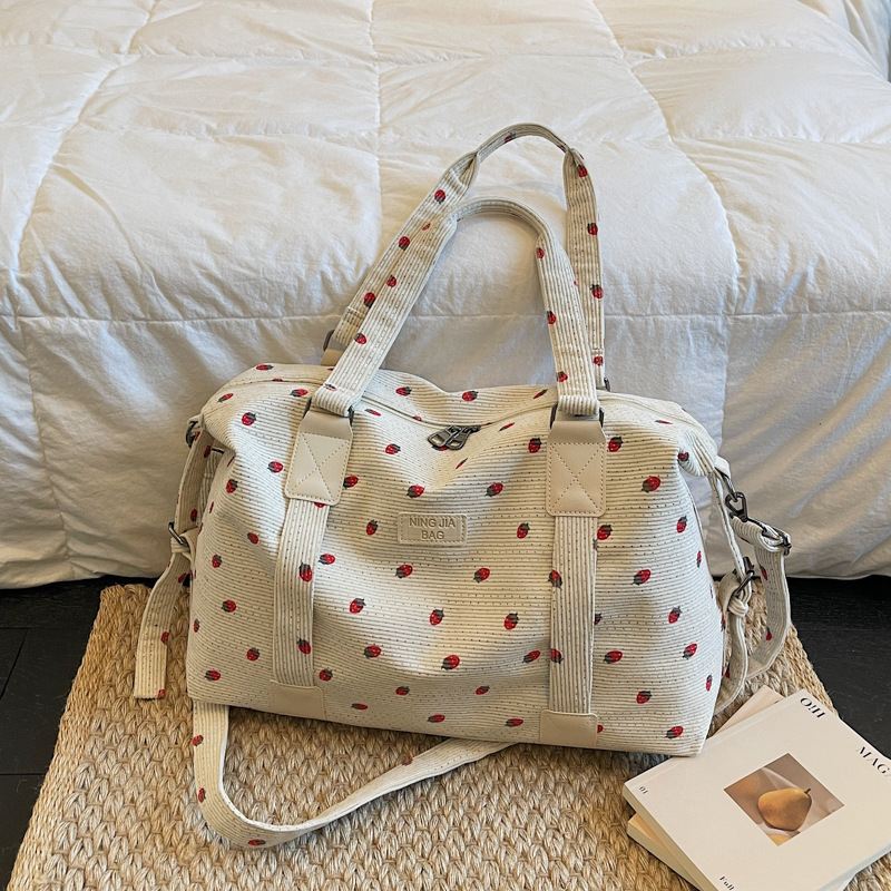 Cross-Border Large-Capacity Travel Bag with Pull Rod, Can Be Used as a Handbag or Crossbody Bag, Suitable for Short-Distance Business Trips, Sports, and Fitness