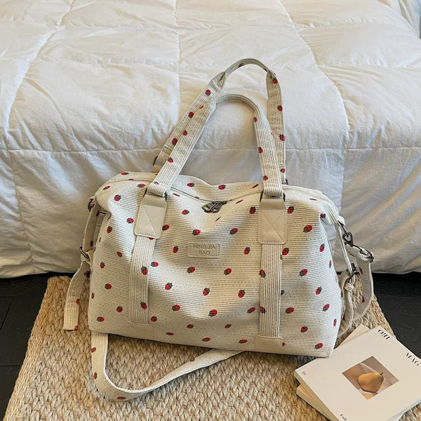 Cross-Border Large-Capacity Travel Bag with Pull Rod, Can Be Used as a Handbag or Crossbody Bag, Suitable for Short-Distance Business Trips, Sports, and Fitness