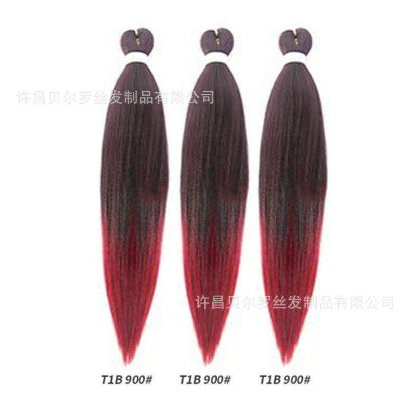 Kit de 3 pelucas EZ Braid – cabello synthetic, colores sólidos/degradé